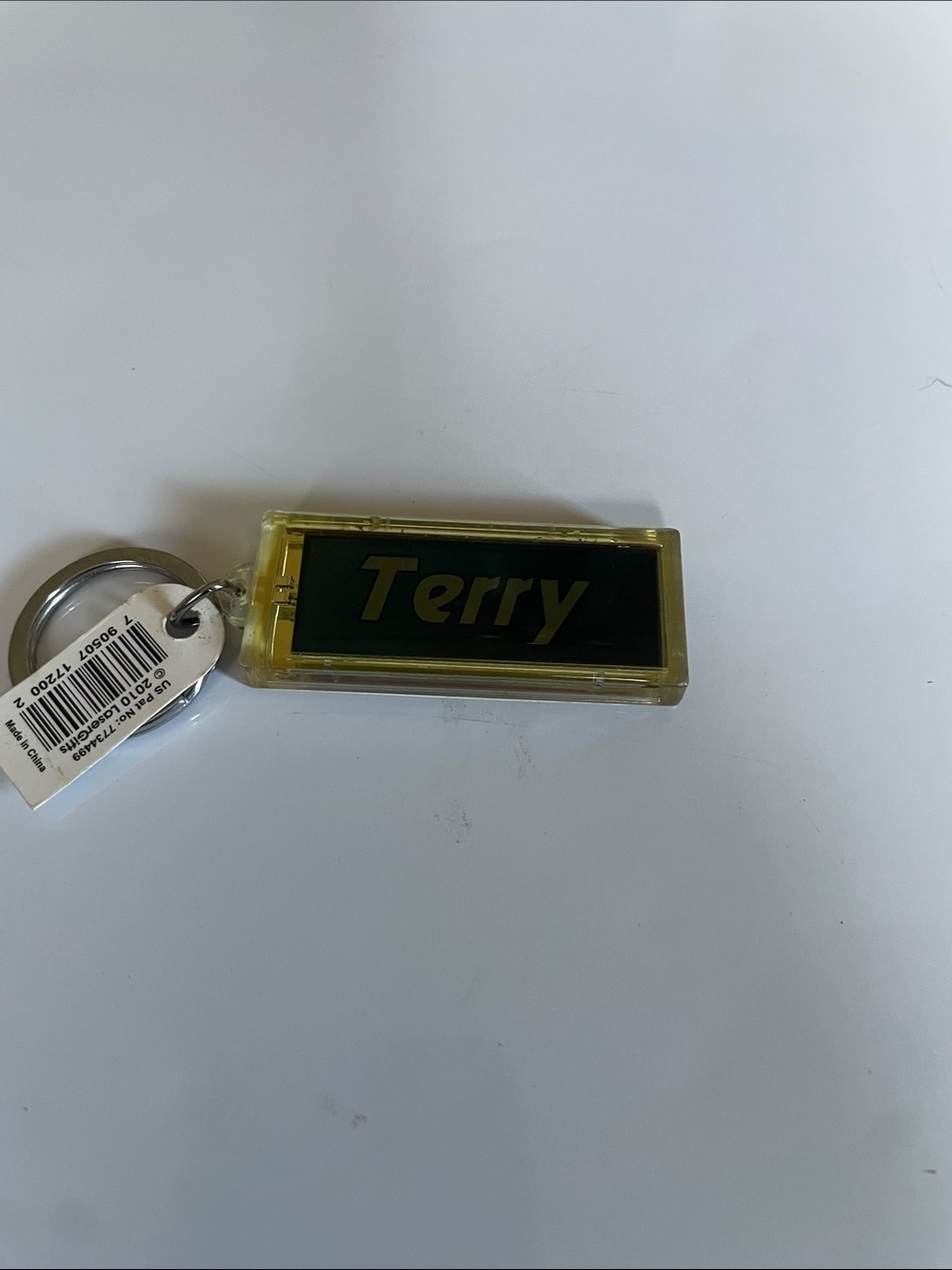 Terry Yellow LED Key & Card Holder Keychain